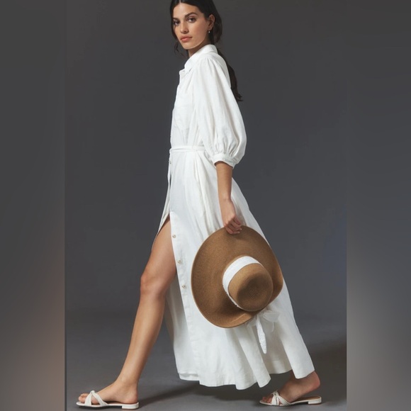 Maeve Anthropologie The Mona linen blend dress XXS - Picture 2 of 8